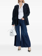 V-Delphi blouse, Diesel blouse, women's fashion, poplin top, elegant blouse