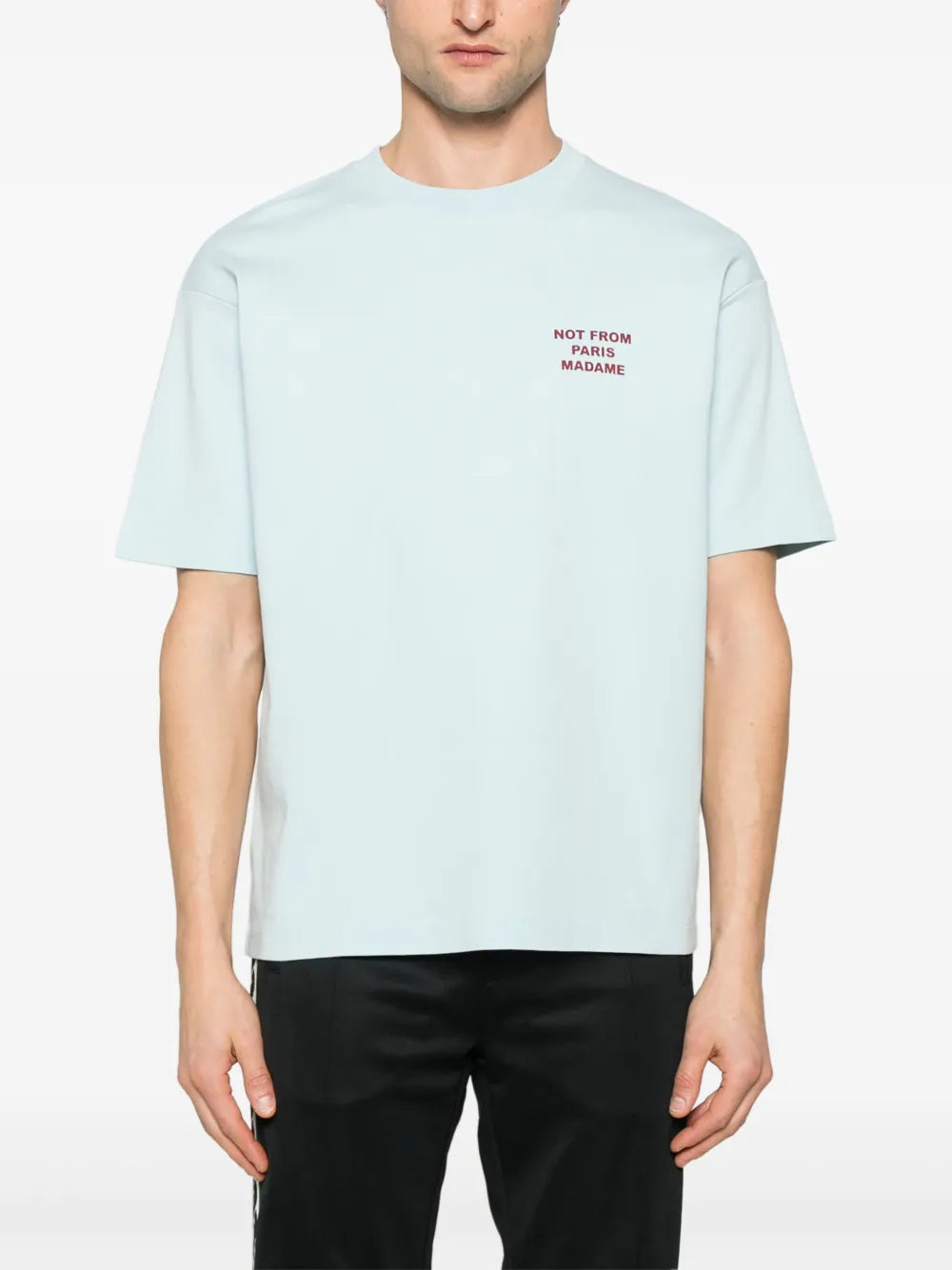 Light Blue Slogan T-shirt