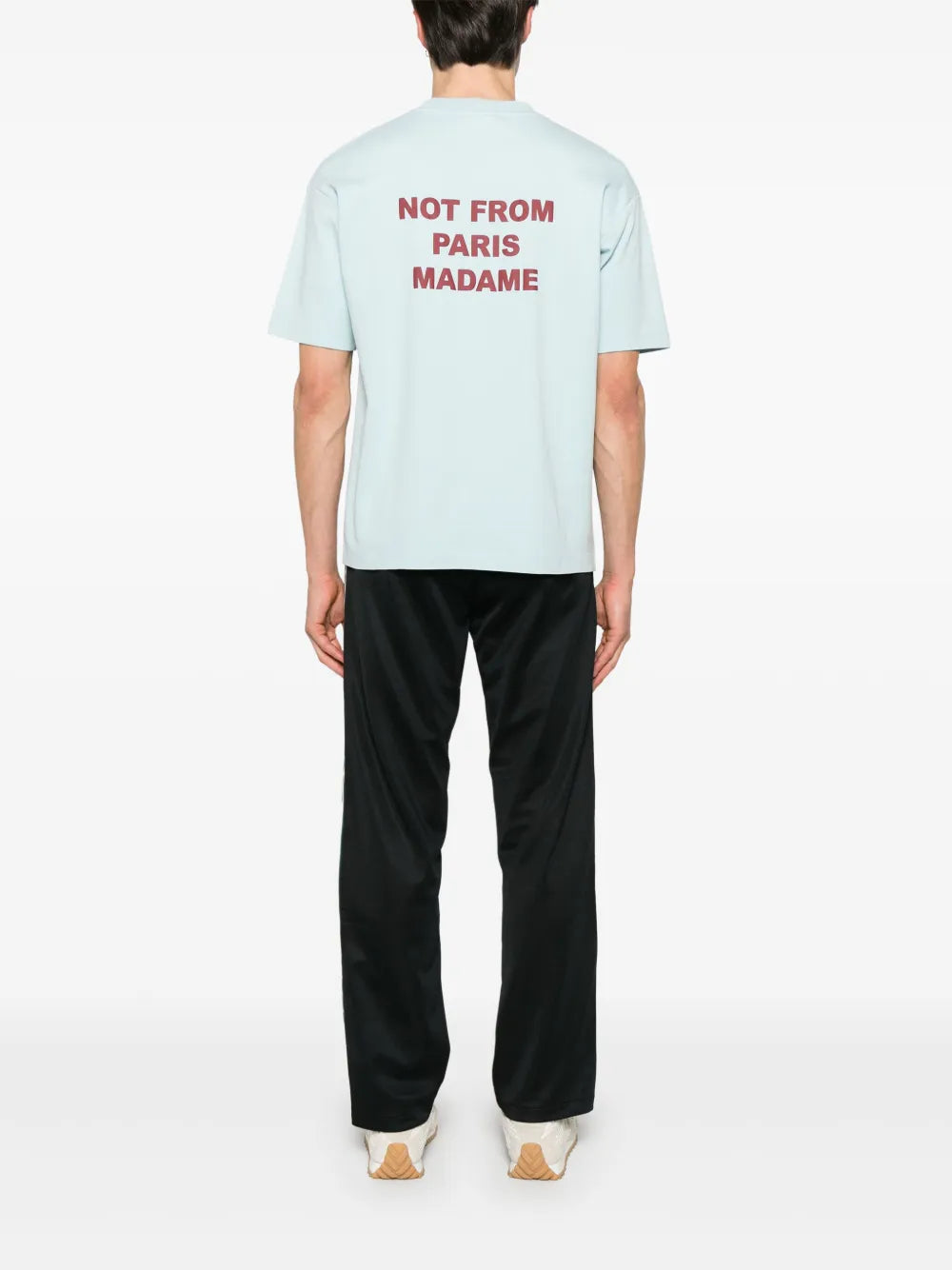 Light Blue Slogan T-shirt