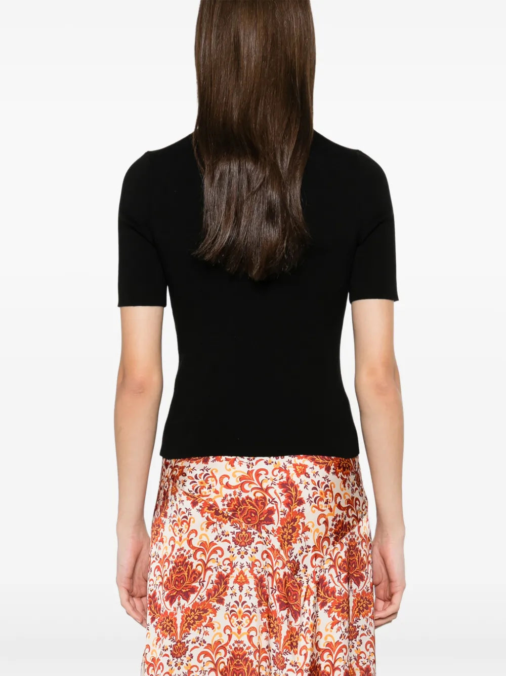 wool sweater, black sweater, chain detail, Spring-Summer collection, women’s fashion