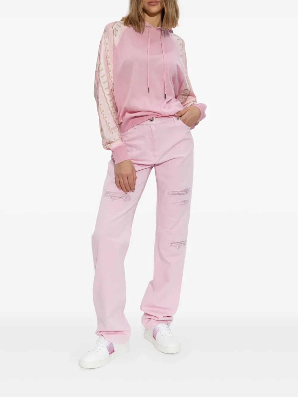 실크와 면 후드티