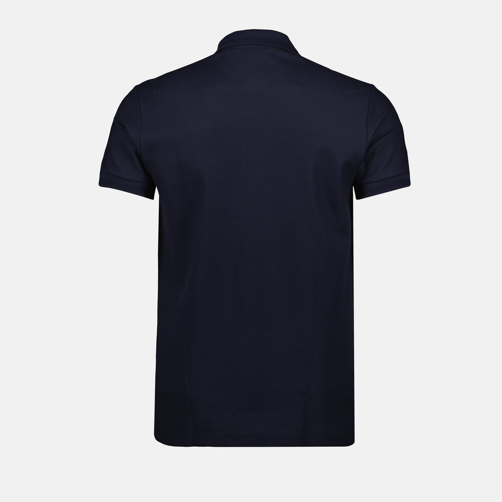 Burberry polo, blue polo shirt, classic polo, men's apparel, cotton shirt
