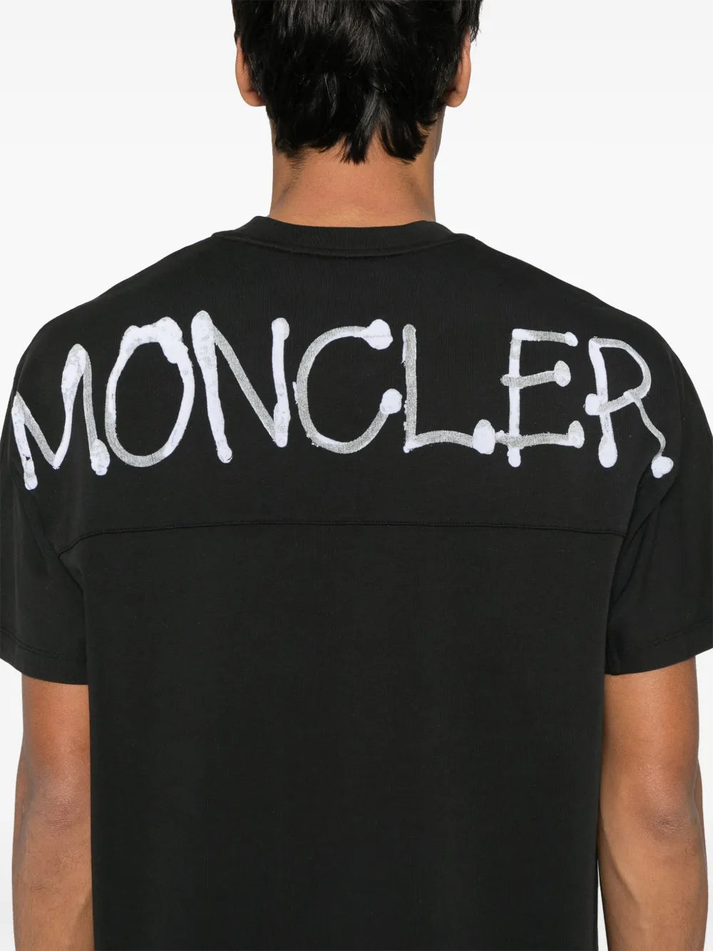 Image du T-shirt Graffiti par Moncler pour Homme - Saison Printemps-Été 2025 - Détail Vue 6