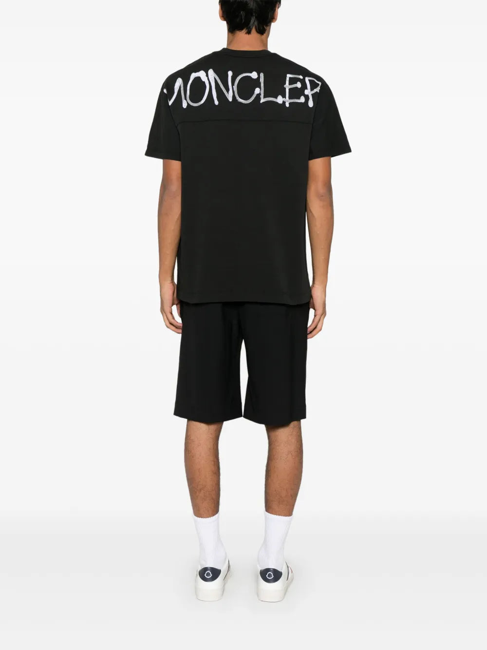 MONCLER グラフィックプリント Tシャツ ブラック XL 美品数回着用黒