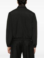 Image de la veste noire zippée classique par Ami PARIS pour homme - Saison Printemps-Été 2025 - Détail vue 6