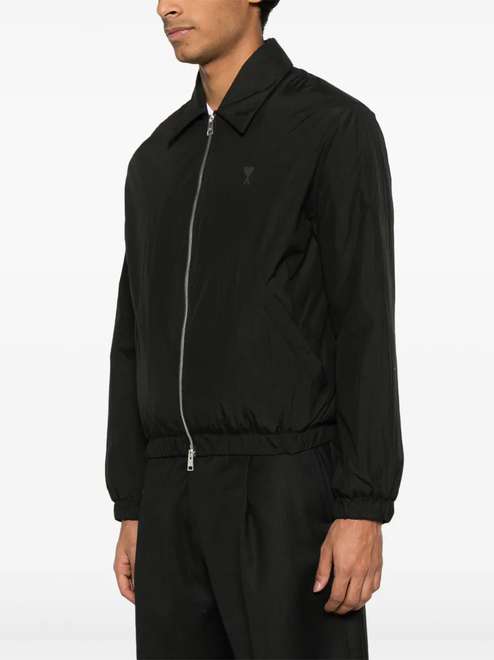 Classic Black Zip-Up Jacket - Ami PARIS - Men | WE IN STYLE