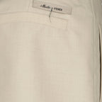 Image de shorts en laine par Fendi pour hommes - Saison Printemps-Été 2024 - Vue en détail 5