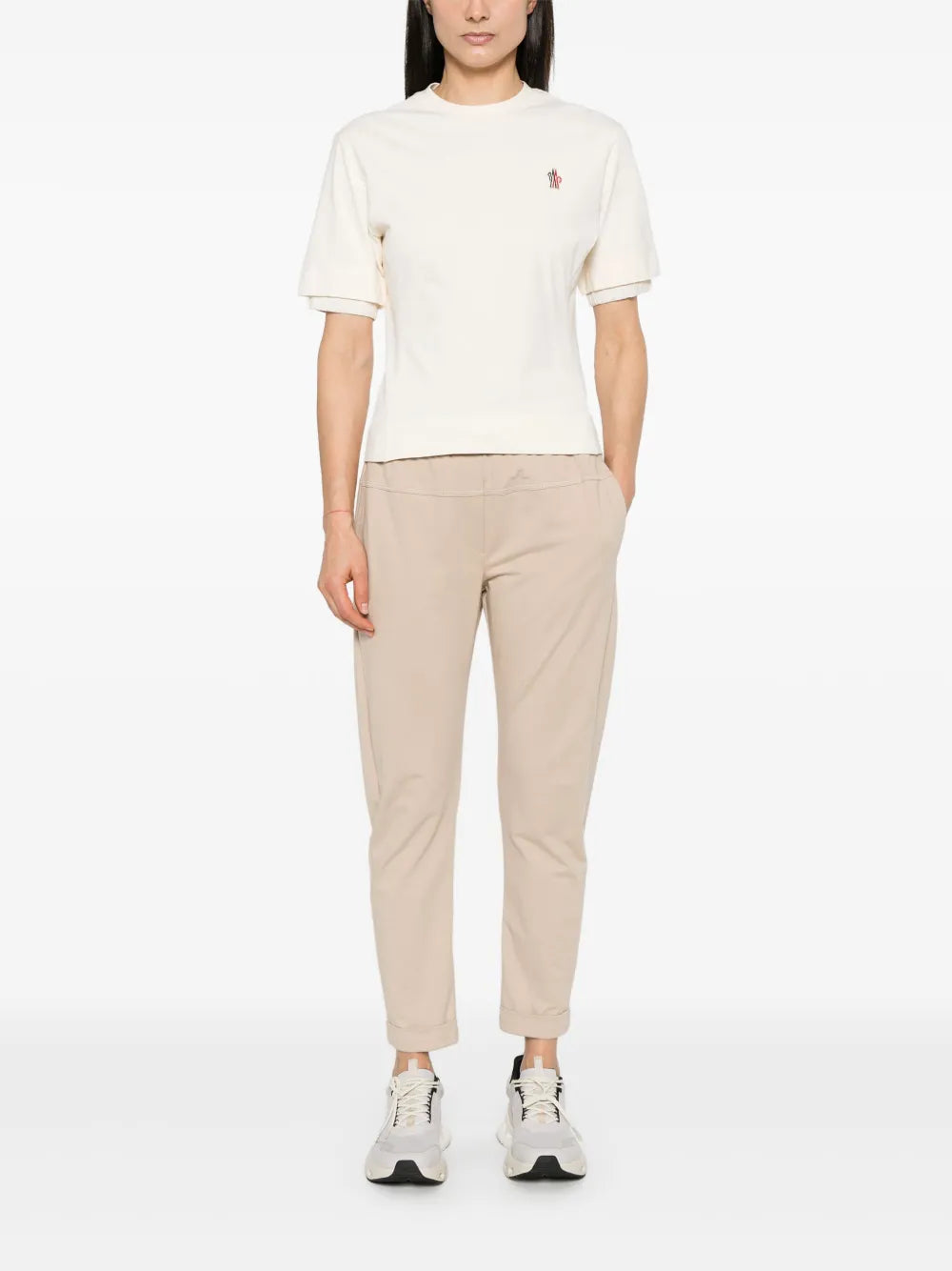 Logo T-Shirt in Beige