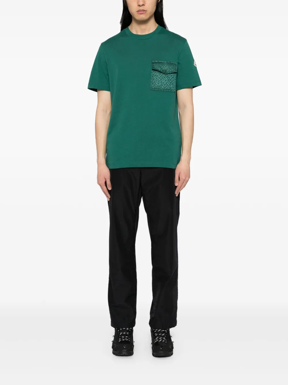 Image of Monogram Pocket T-Shirt by Moncler for Men - Season Spring-Summer 2025 - Back View