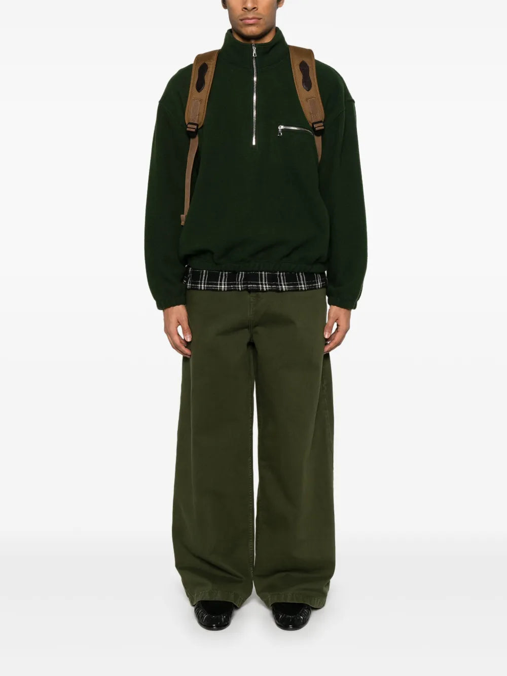 Jeans Khaki a Gamba Larga