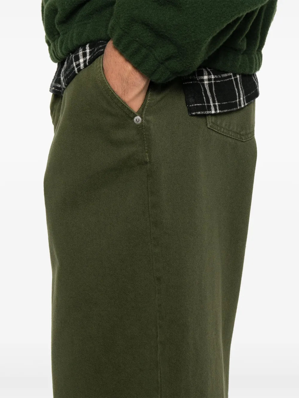 Jeans Khaki a Gamba Larga