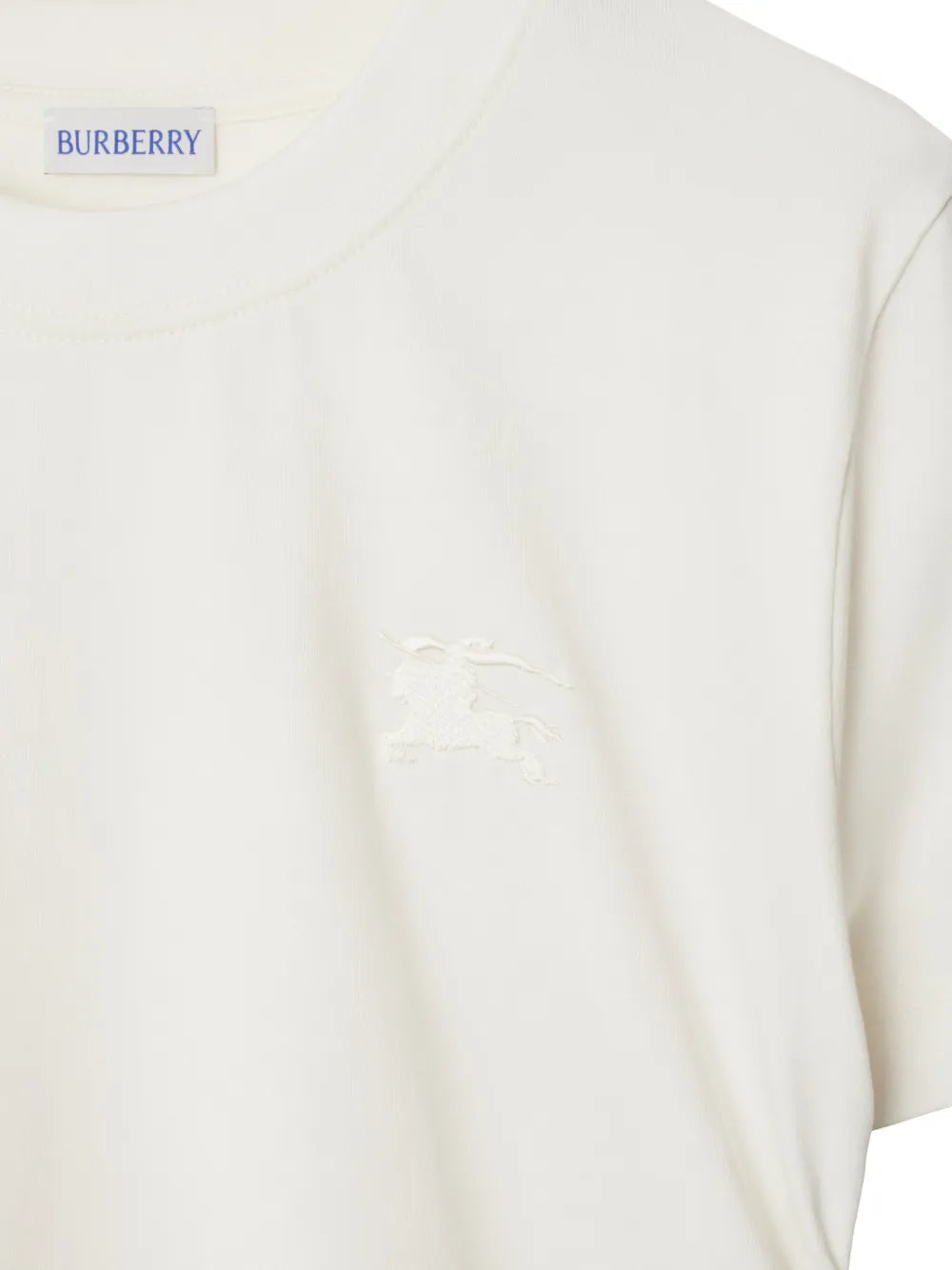 Image of White Festival T-shirt by Burberry for Women - Season Spring-Summer 2025 - Model view 3