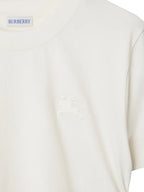 Image of White Festival T-shirt by Burberry for Women - Season Spring-Summer 2025 - Model view 3
