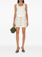 ホワイトコットンタンクトップ