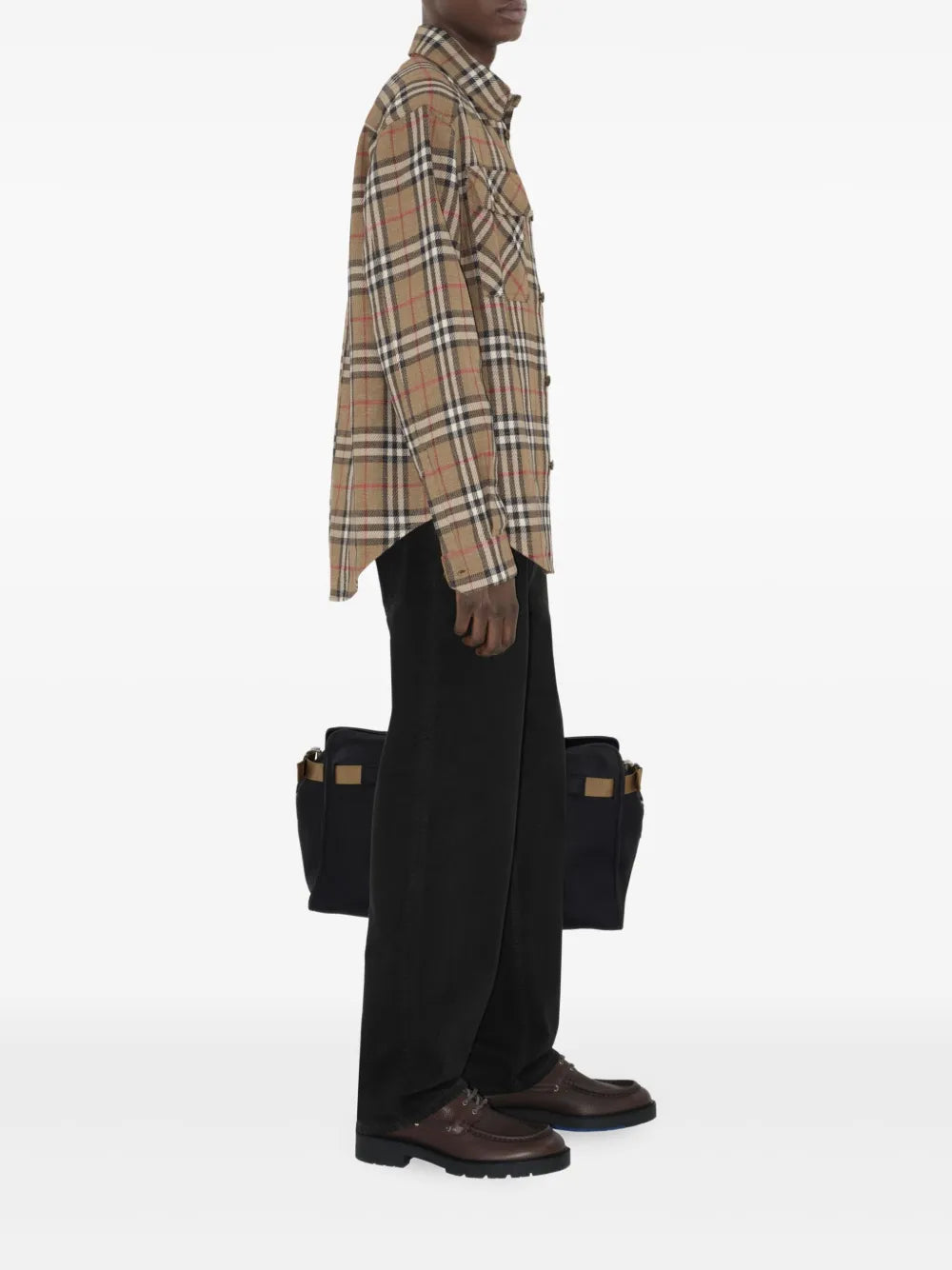 Checkered Cotton and Linen Shirt