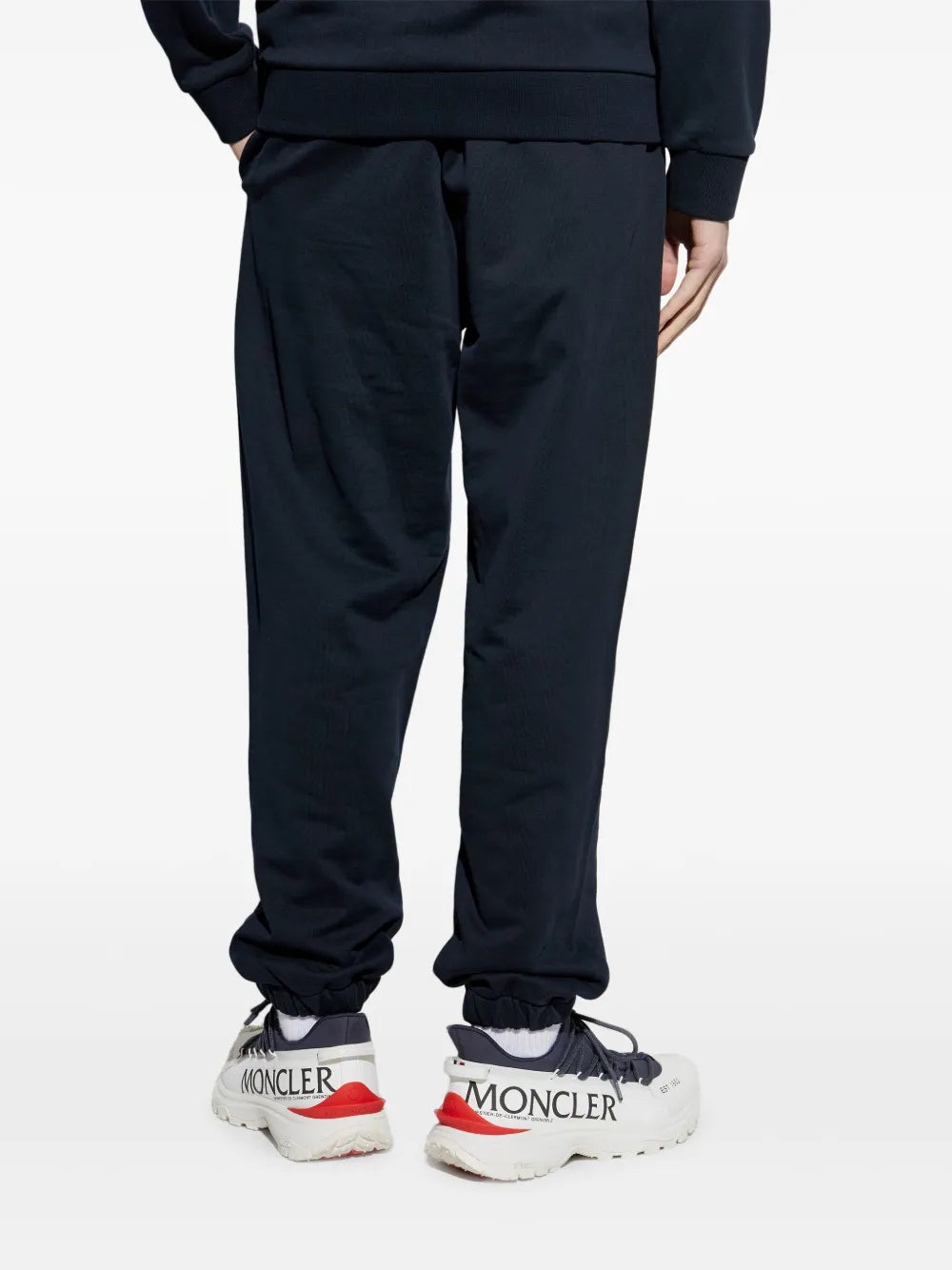 Bilde av joggebukser med marineblått logo fra Moncler for menn - Sesong Vår-Sommer 2025 - Detalj 6