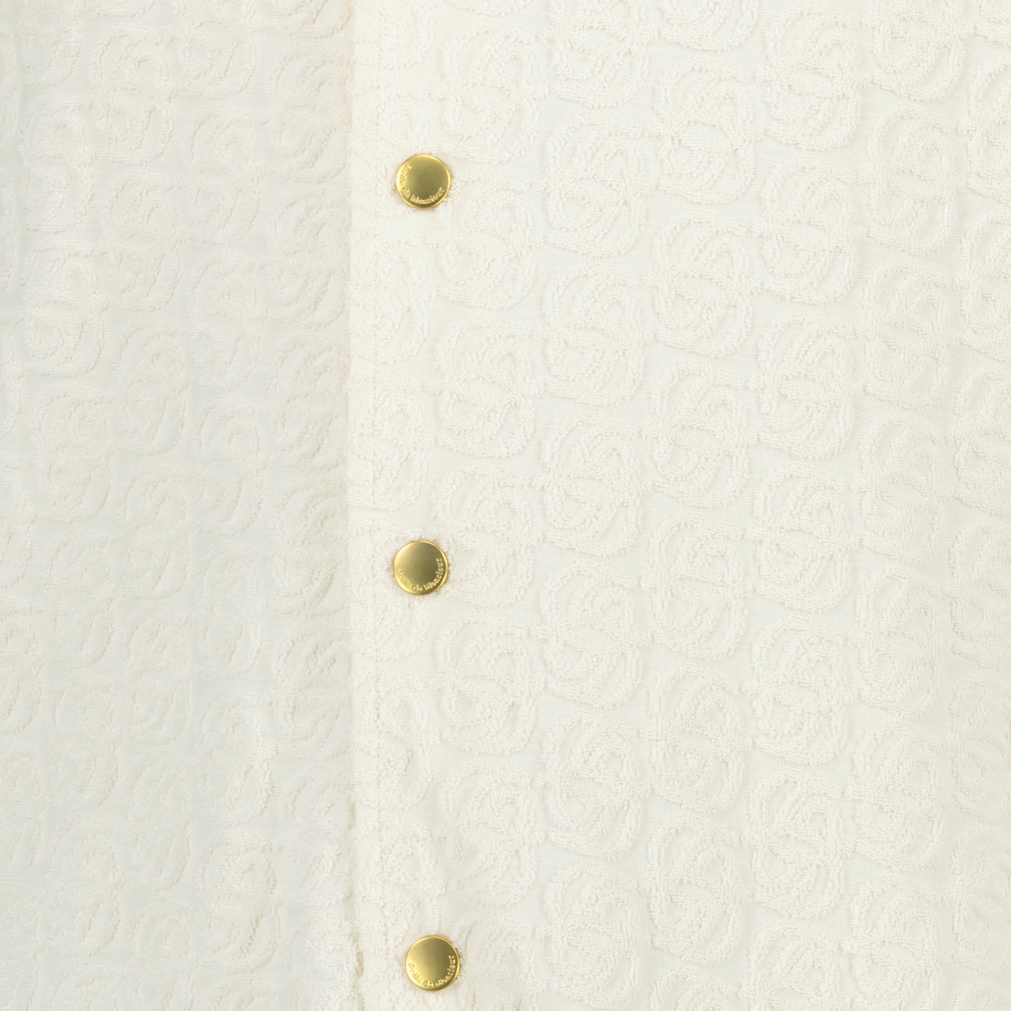 Image of Monogramme White Shirt - Drôle de Monsieur by Drole De Monsieur for Men - Season Spring-Summer 2026 - Detail View 2