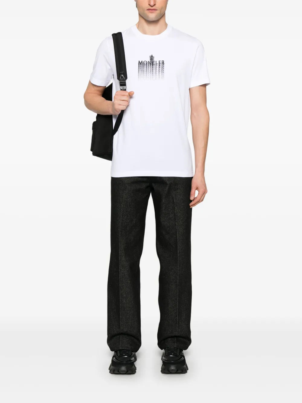 White Distressed Logo T-Shirt