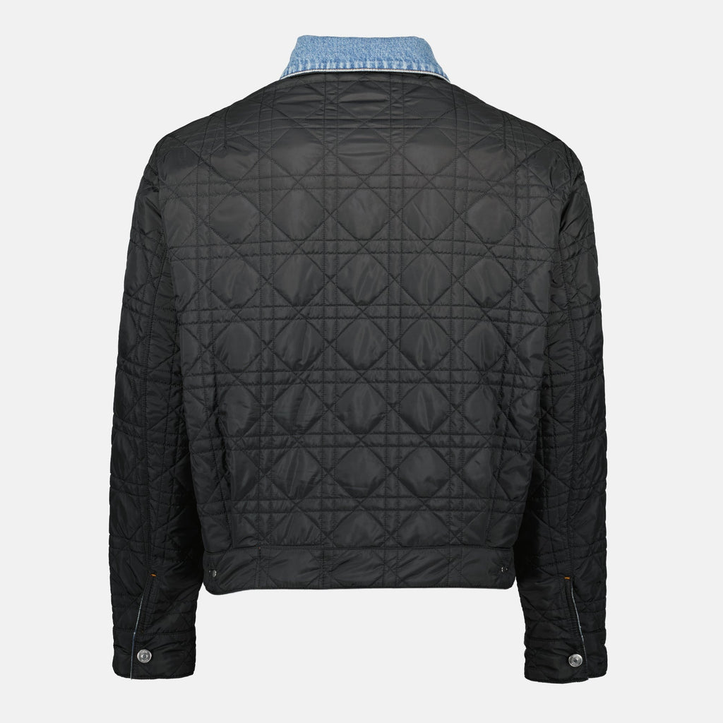 Imagen de la chaqueta de mezclilla Cannage reversible de Dior para hombres - Temporada Primavera-Verano 2026 - Vista de detalle 2