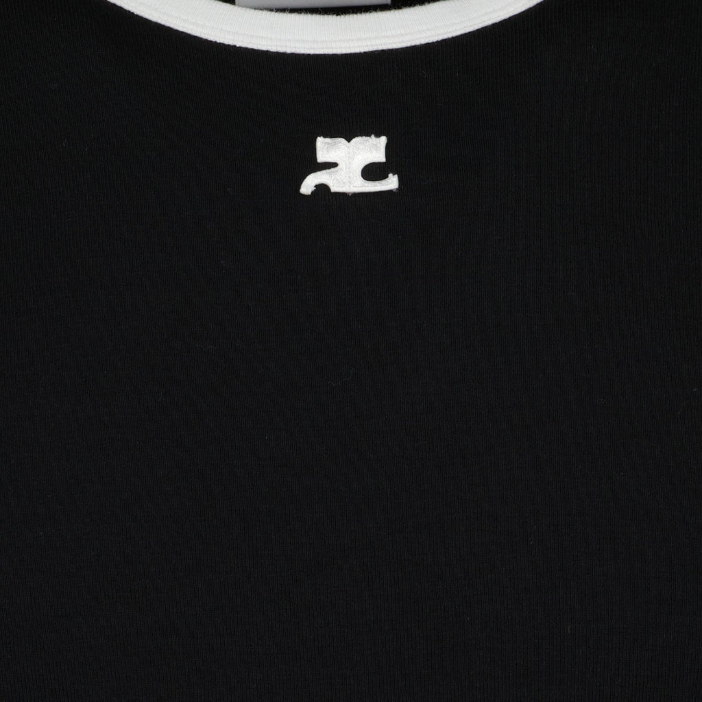 Courrèges의 남성용 시그니처 대비 티셔츠 이미지 - 시즌 봄-여름 2025 - 제품 상세 보기 1