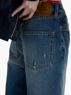 Imagen de pantalones bermudas de mezclilla de Prada para mujeres - Temporada Primavera-Verano 2025 - Vista de detalle 6