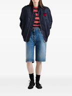 Imagen de pantalones bermudas de mezclilla de Prada para mujeres - Temporada Primavera-Verano 2025 - Vista trasera