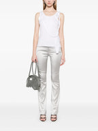 Imagem dos Slim Satin Jeans P-Ebbey da Diesel para Mulheres - Temporada Primavera-Verão 2025 - Vista Traseira