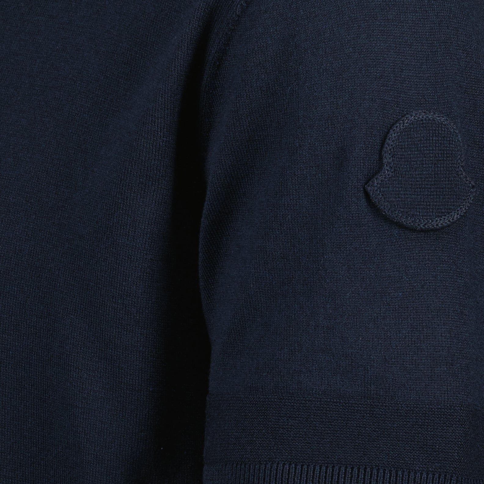 Short Sleeve Navy Blue Sweater