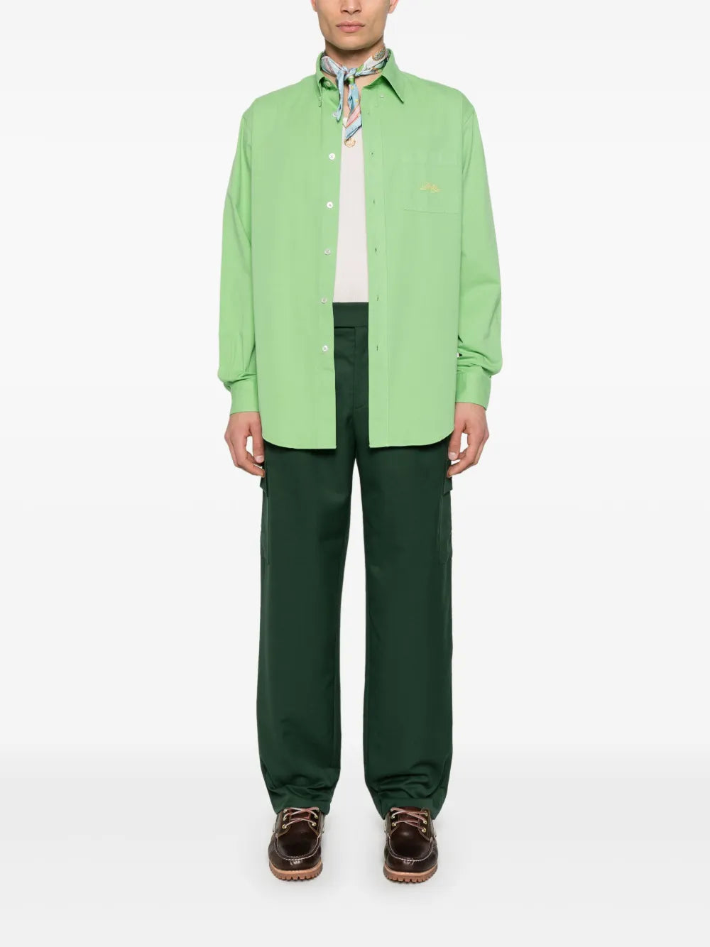 Cargo Pant in Kaki Wool