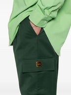 Image of Cargo Pant in Kaki Wool by Drole De Monsieur for Men - Season Spring-Summer 2025 - Detail View 7