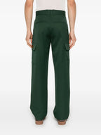 Image of Cargo Pant in Kaki Wool by Drole De Monsieur for Men - Season Spring-Summer 2025 - Detail View 6