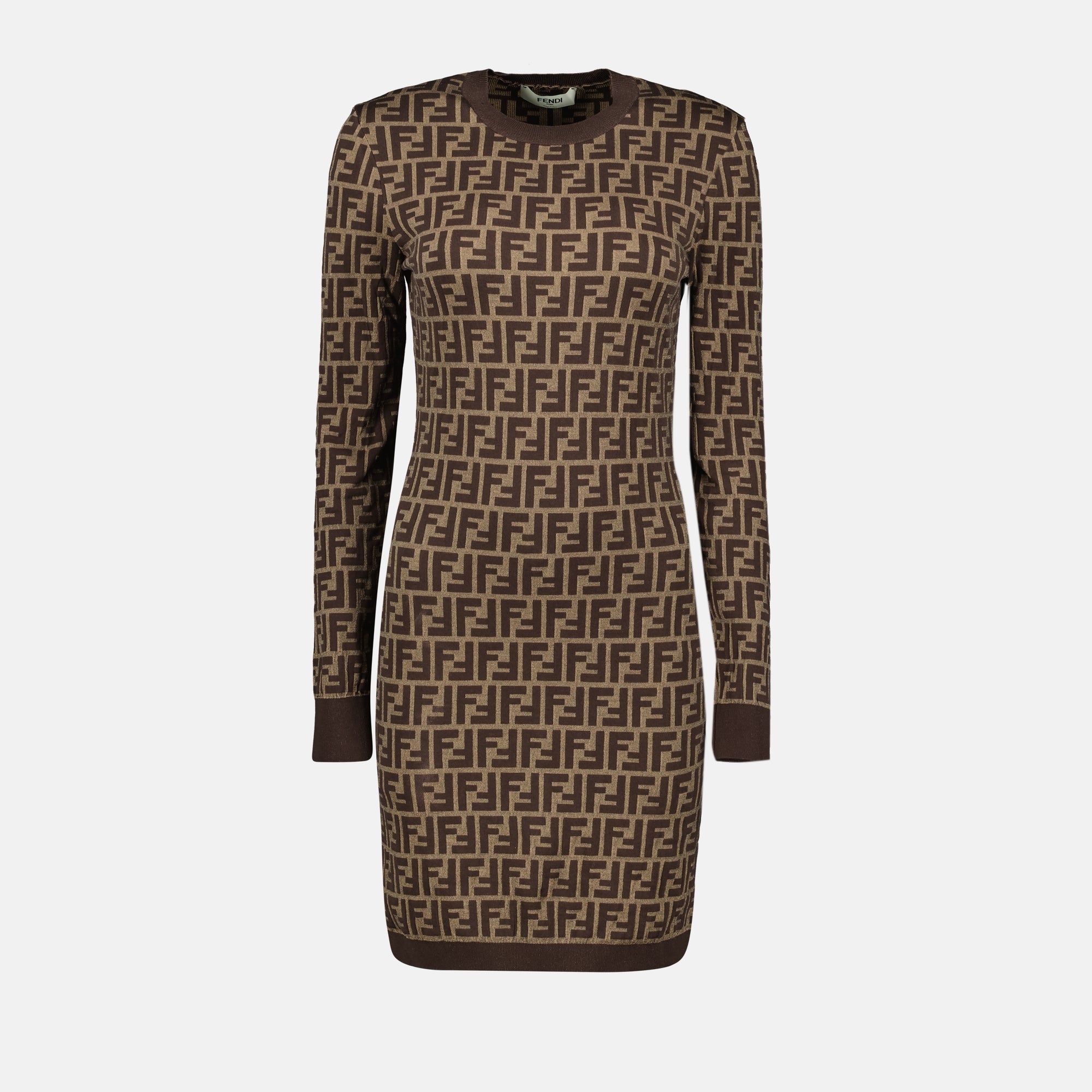 Dress , Brown, Size 38- Fendi