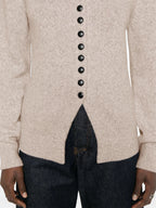 Image of Josette Cashmere Cardigan by Khaite for Women - Season Spring-Summer 2025 - Model view 4