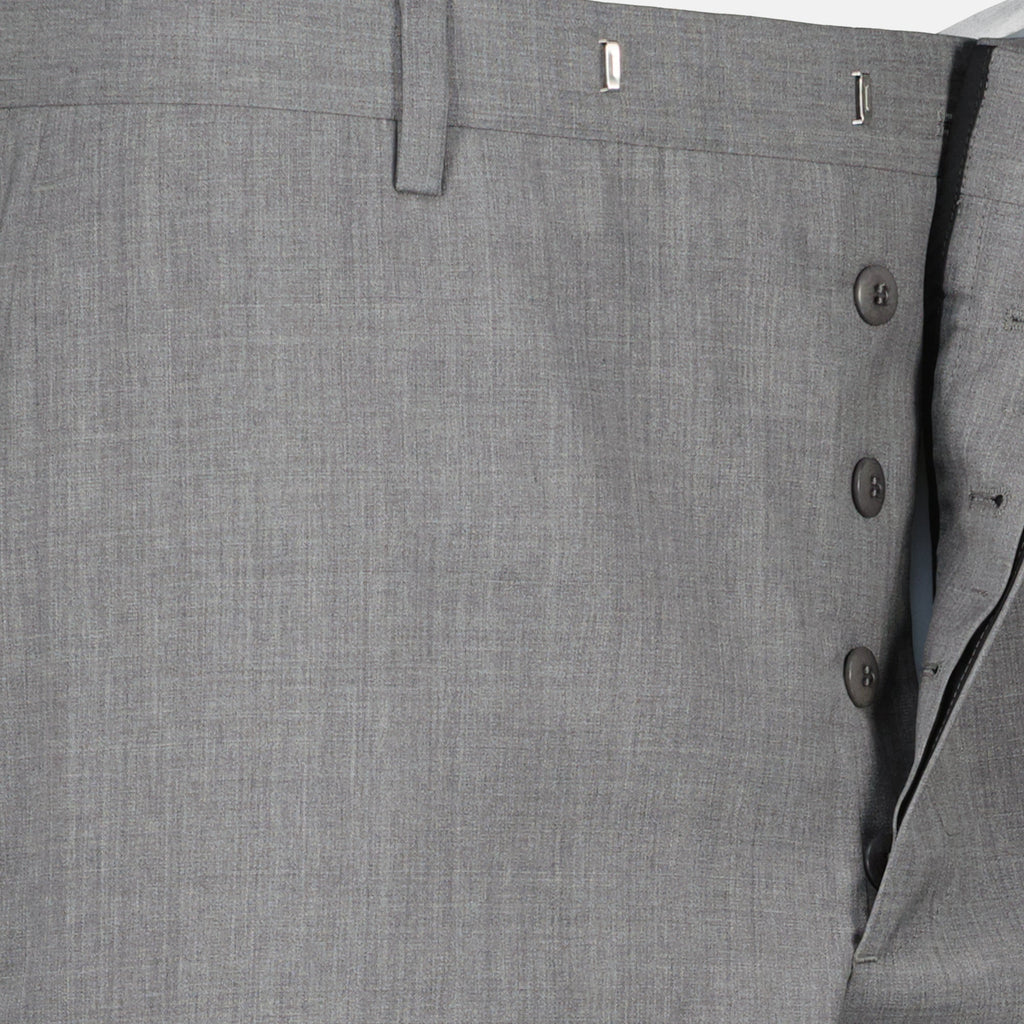 Imagem de calças de jogging em lã Prada da Prada para homens - Temporada Outono-Inverno 2025 - Detalhe 8