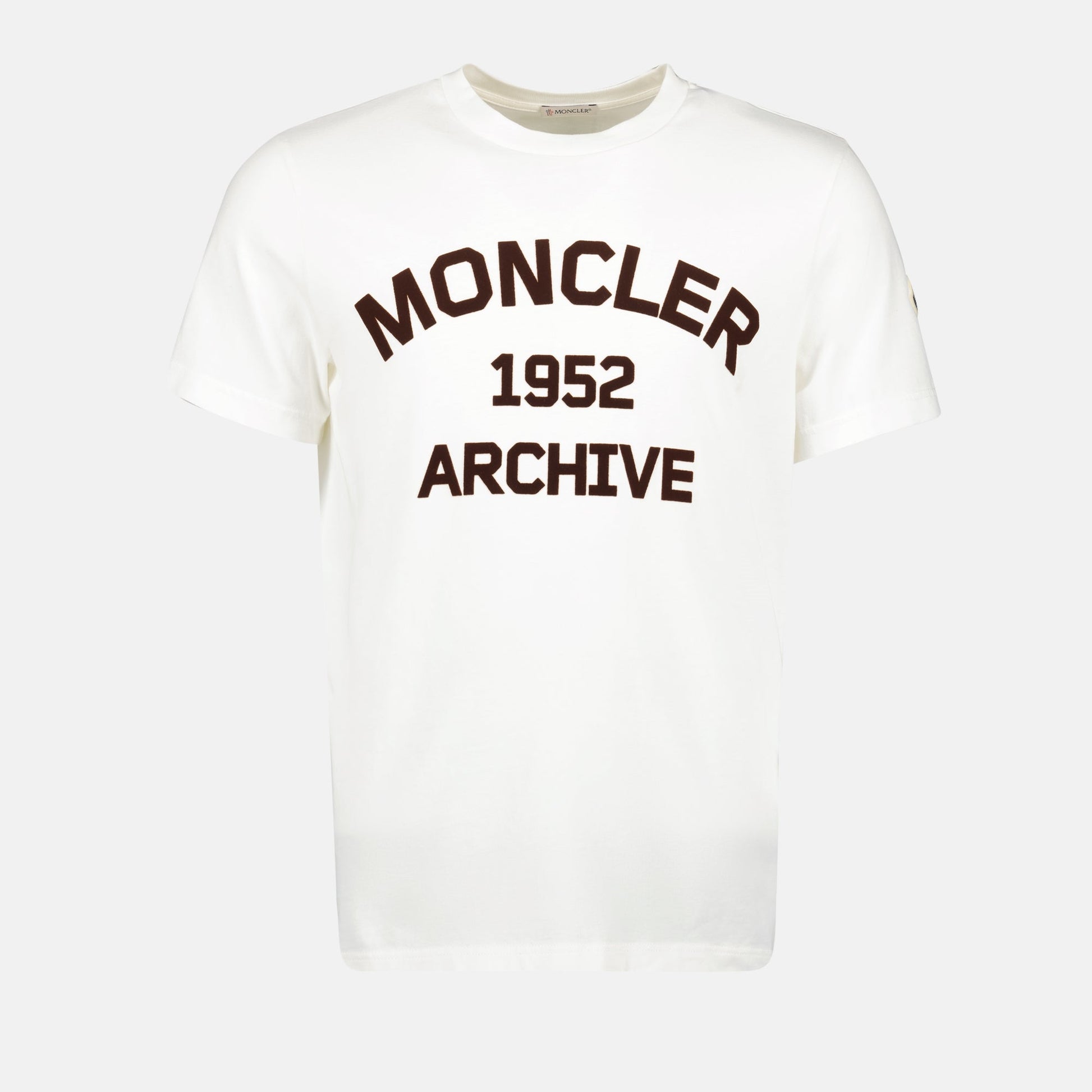 Moncler T-Shirt, White T-Shirt, Printed T-Shirt, Men's Fashion, Autumn-Winter Collection