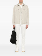 Image de la veste beige Frema de Moncler pour hommes - Saison Printemps-Été 2025 - Vue de dos