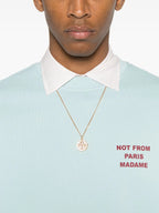 Sudadera con Slogan Azul Claro