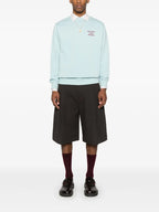 Sudadera con Slogan Azul Claro