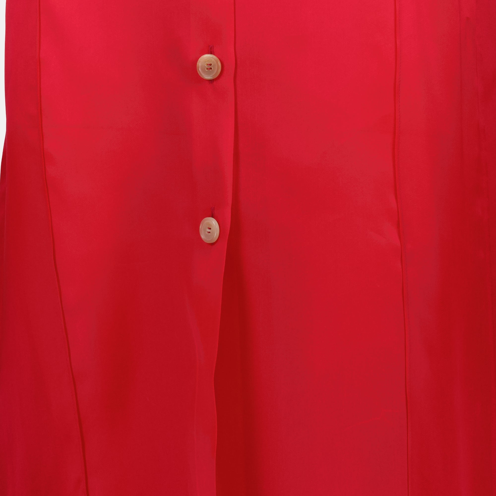 Effy red dress, Khaite dress, cotton-silk dress, red dress, elegant dress