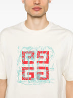 4G Printed Beige T-Shirt