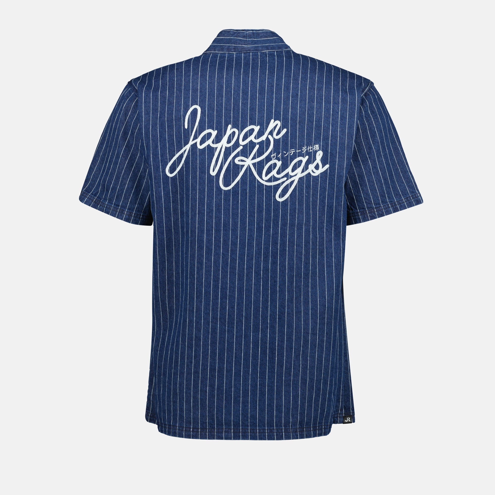 Asa striped shirt, Japan Rags, cotton shirt, short sleeve shirt, men’s summer shirt