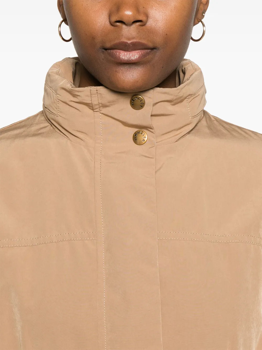 Image of Parka Nades in Brown by Moncler for Women - Season Spring-Summer 2025 - Detail View 7