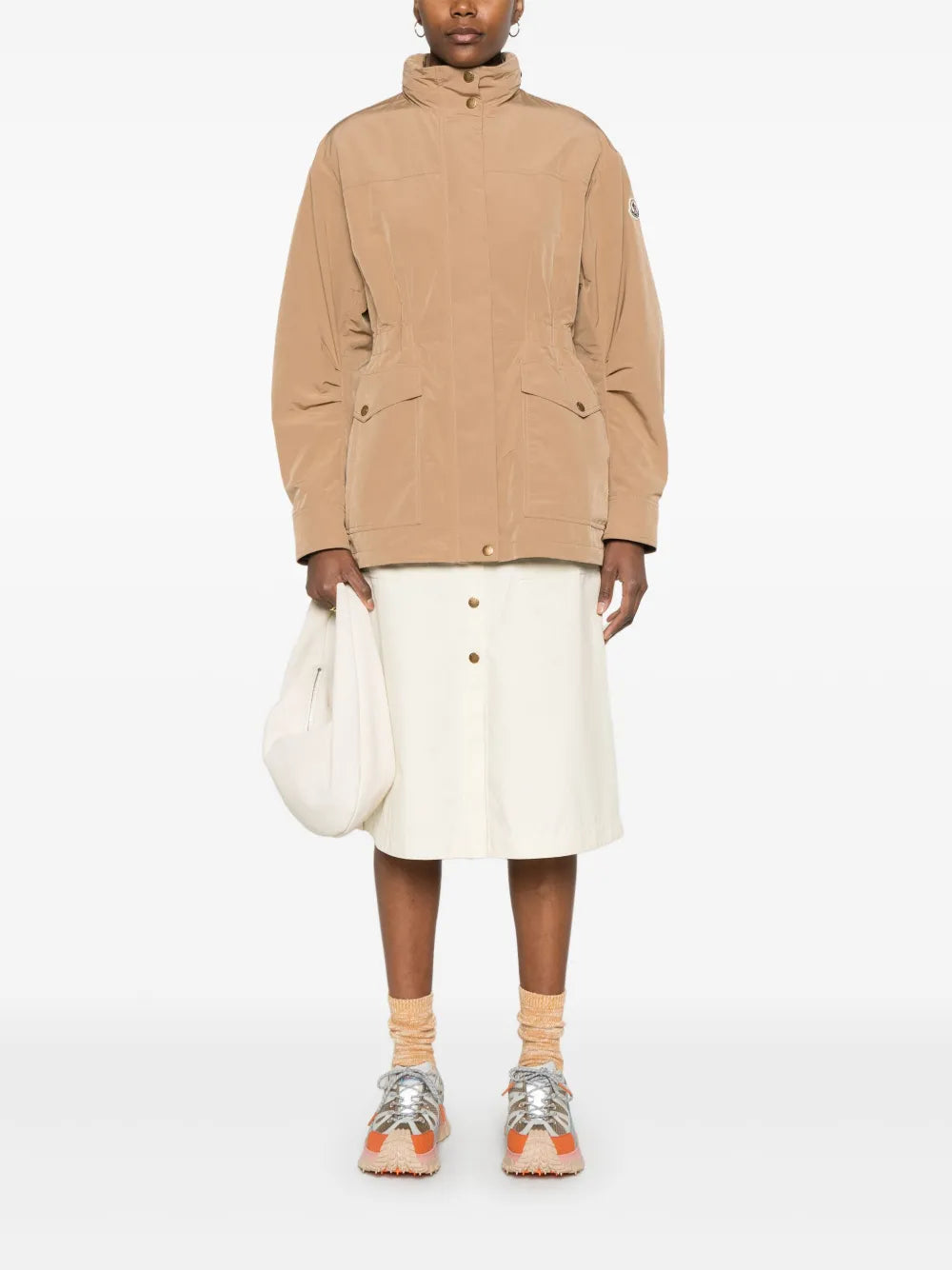 Bilde av Parka Nades i brun fra Moncler for kvinner - Sesong Vår-Sommer 2025 - Bak visning