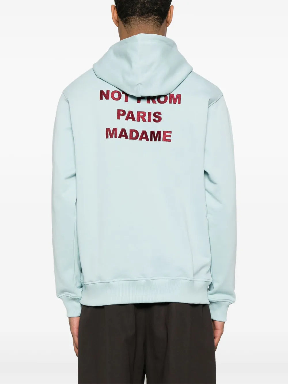 Hoodie Azul Claro com Slogan