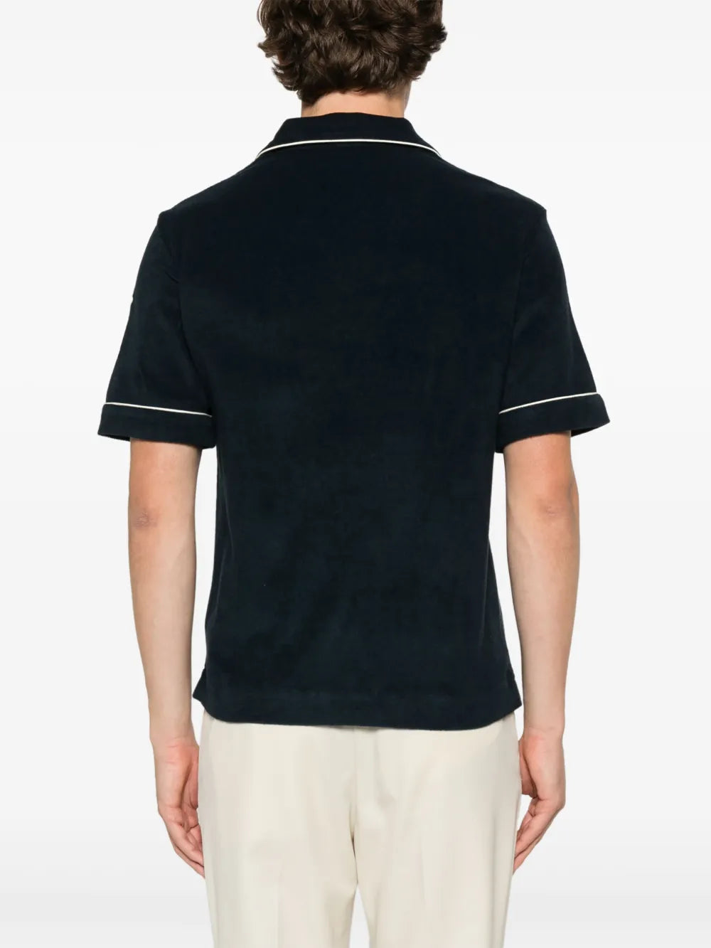 Navy Baumwoll-Piqué Polo