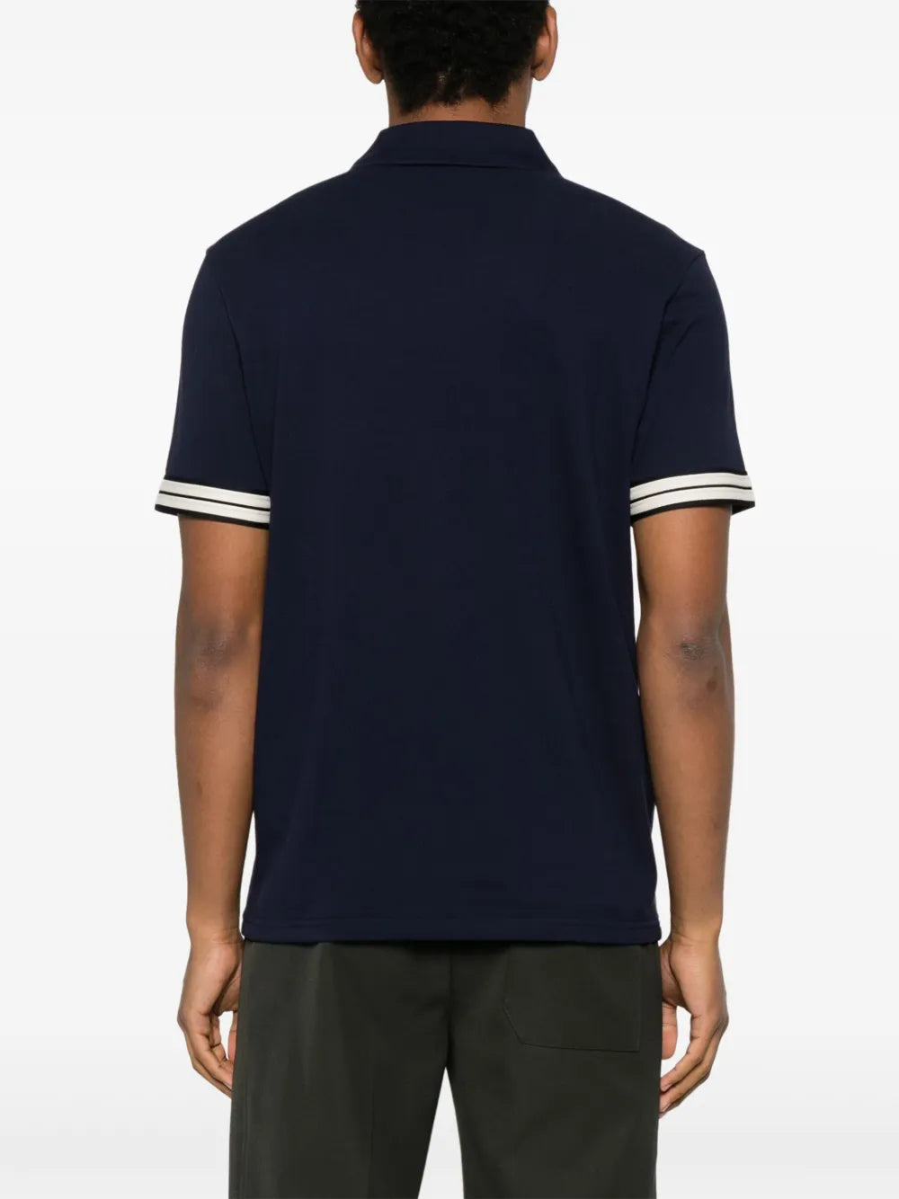 Moncler Navy Logo Polo