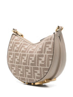 Fendigraphy mini bag, Fendi accessories, chic handbags, designer bags, brown denim bag