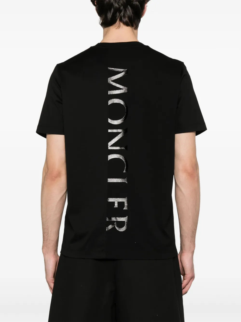Vertical Logo Black T-Shirt - Moncler | WE IN STYLE
