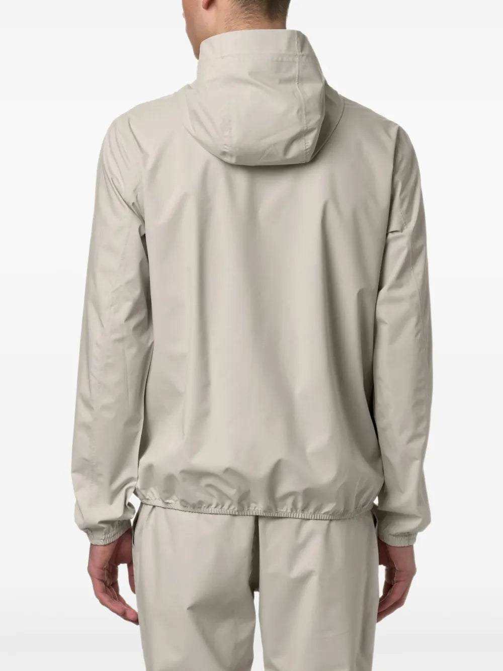 Imagen de chaqueta de nylon elástico gris de K-Way para hombres - Temporada Primavera-Verano 2024 - Vista de detalle 6