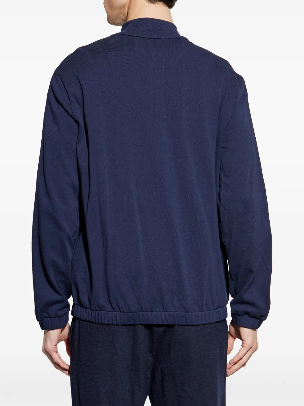 Image of Zipped Navy Jacket by Moncler for Men - Season Spring-Summer 2025 - Detail View 6